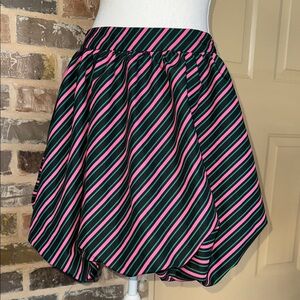 NWT Wicked Movie Bubble Skirt by Paul Trazewell Pink Green Black Stripe Sz XL